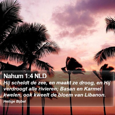 Nahum 1:4 NLD Bible Verse Image