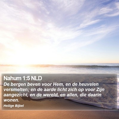 Nahum 1:5 NLD Bible Verse Image