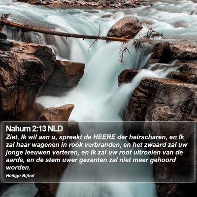 Nahum 2:13 NLD Bible Verse Image
