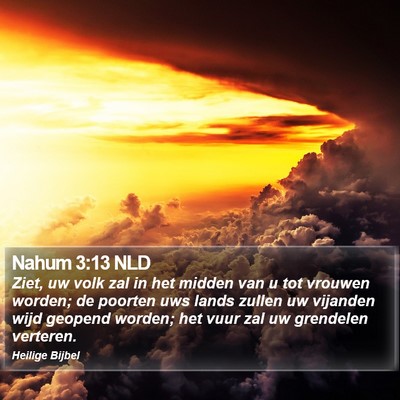 Nahum 3:13 NLD Bible Verse Image
