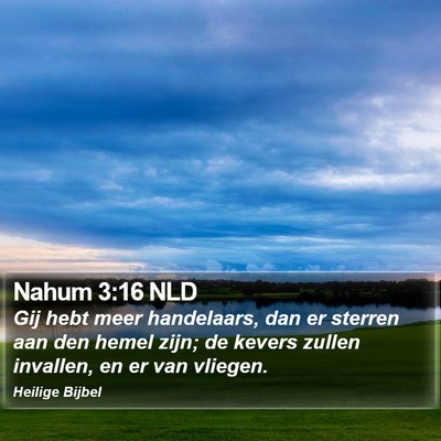 Nahum 3:16 NLD Bible Verse Image