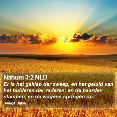 Nahum 3:2 NLD Bible Verse Image