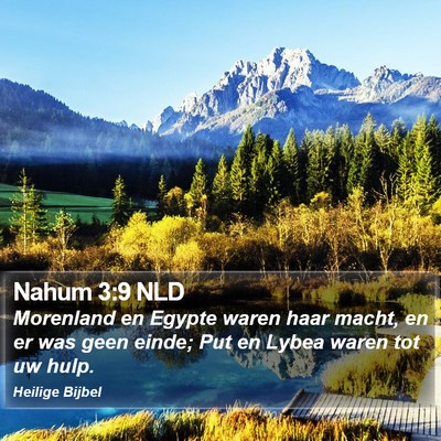 Nahum 3:9 NLD Bible Verse Image