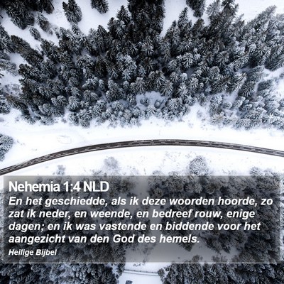Nehemia 1:4 NLD Bible Verse Image