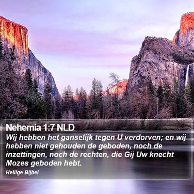 Nehemia 1:7 NLD Bible Verse Image