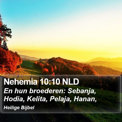 Nehemia 10:10 NLD Bible Verse Image
