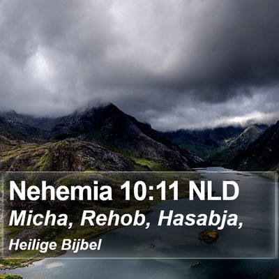 Nehemia 10:11 NLD Bible Verse Image