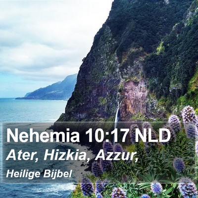 Nehemia 10:17 NLD Bible Verse Image