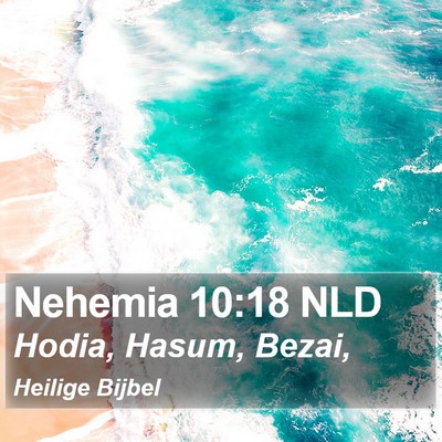 Nehemia 10:18 NLD Bible Verse Image