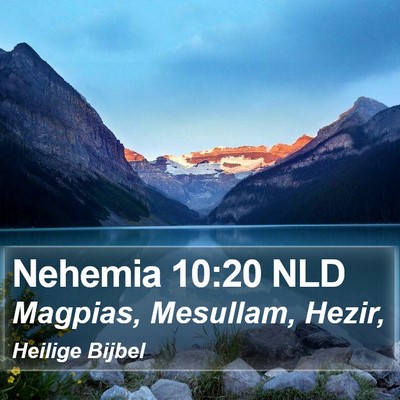 Nehemia 10:20 NLD Bible Verse Image