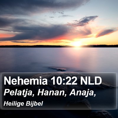 Nehemia 10:22 NLD Bible Verse Image