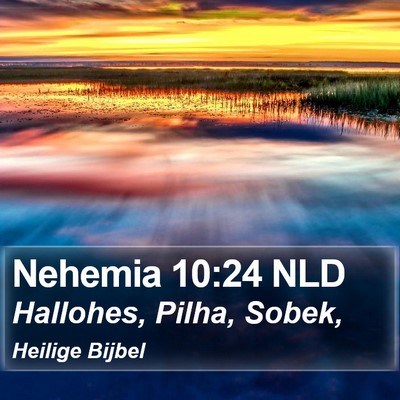 Nehemia 10:24 NLD Bible Verse Image