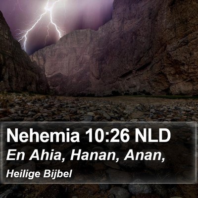 Nehemia 10:26 NLD Bible Verse Image