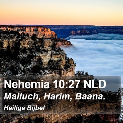 Nehemia 10:27 NLD Bible Verse Image