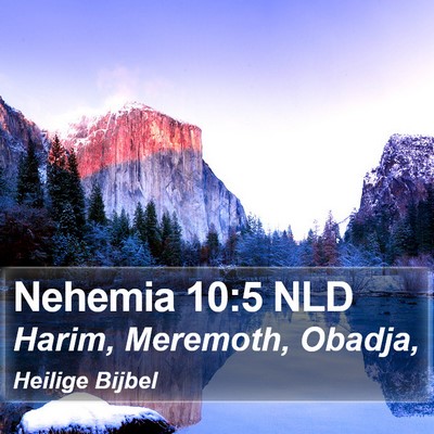 Nehemia 10:5 NLD Bible Verse Image