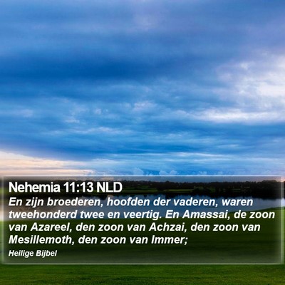 Nehemia 11:13 NLD Bible Verse Image