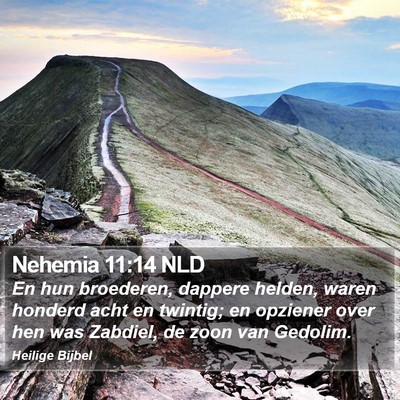 Nehemia 11:14 NLD Bible Verse Image