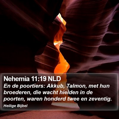 Nehemia 11:19 NLD Bible Verse Image