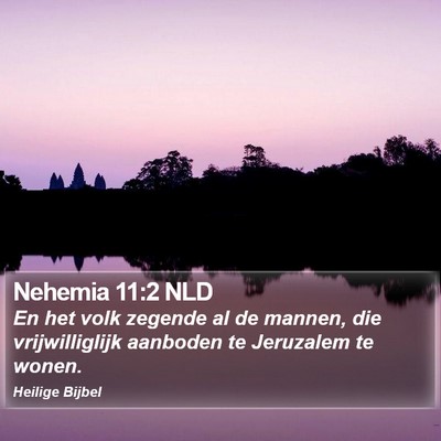 Nehemia 11:2 NLD Bible Verse Image