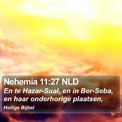 Nehemia 11:27 NLD Bible Verse Image