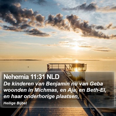 Nehemia 11:31 NLD Bible Verse Image