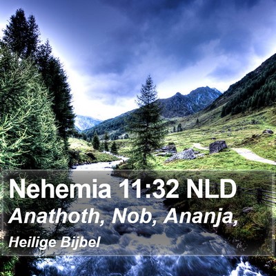 Nehemia 11:32 NLD Bible Verse Image
