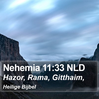 Nehemia 11:33 NLD Bible Verse Image