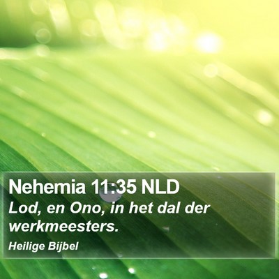 Nehemia 11:35 NLD Bible Verse Image