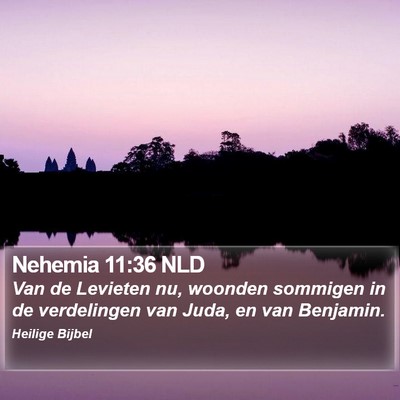 Nehemia 11:36 NLD Bible Verse Image