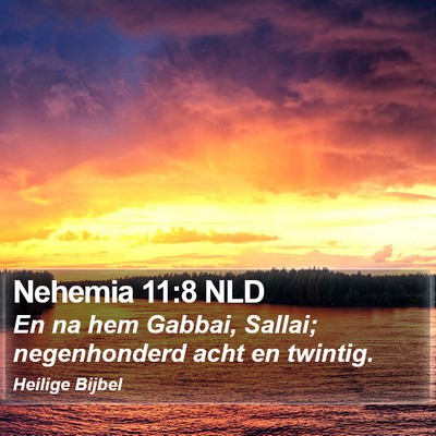 Nehemia 11:8 NLD Bible Verse Image