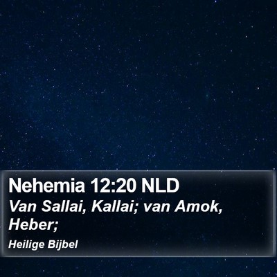 Nehemia 12:20 NLD Bible Verse Image