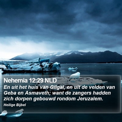 Nehemia 12:29 NLD Bible Verse Image