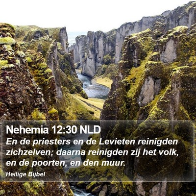 Nehemia 12:30 NLD Bible Verse Image
