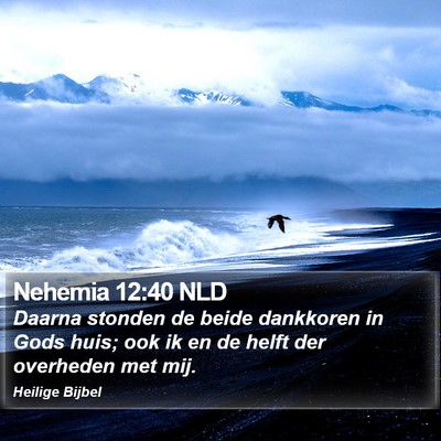 Nehemia 12:40 NLD Bible Verse Image