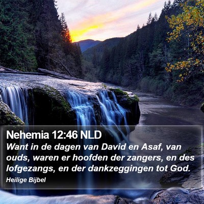 Nehemia 12:46 NLD Bible Verse Image