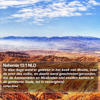 Nehemia 13:1 NLD Bible Verse Image