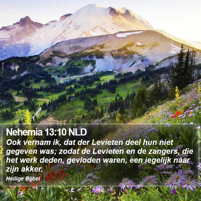 Nehemia 13:10 NLD Bible Verse Image