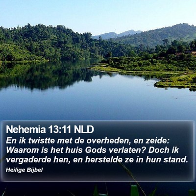 Nehemia 13:11 NLD Bible Verse Image