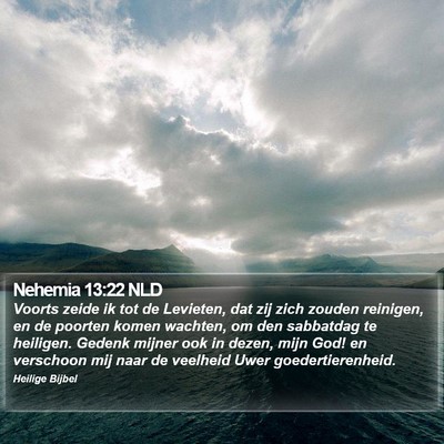 Nehemia 13:22 NLD Bible Verse Image