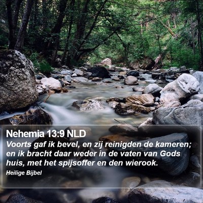 Nehemia 13:9 NLD Bible Verse Image
