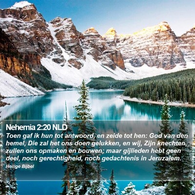 Nehemia 2:20 NLD Bible Verse Image