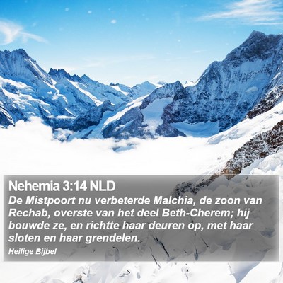 Nehemia 3:14 NLD Bible Verse Image