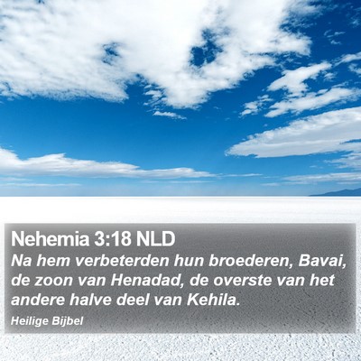 Nehemia 3:18 NLD Bible Verse Image