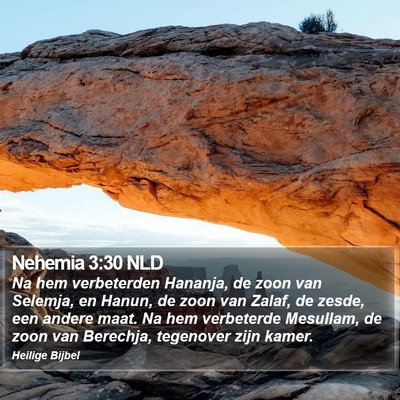 Nehemia 3:30 NLD Bible Verse Image