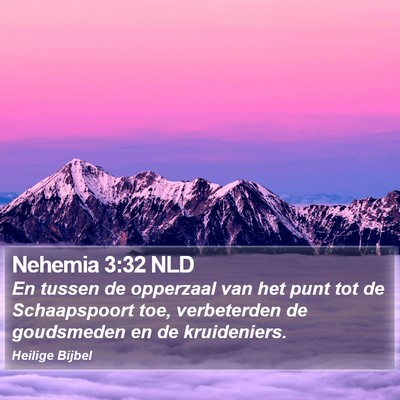 Nehemia 3:32 NLD Bible Verse Image