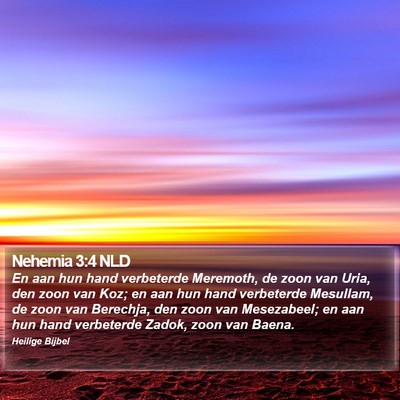 Nehemia 3:4 NLD Bible Verse Image