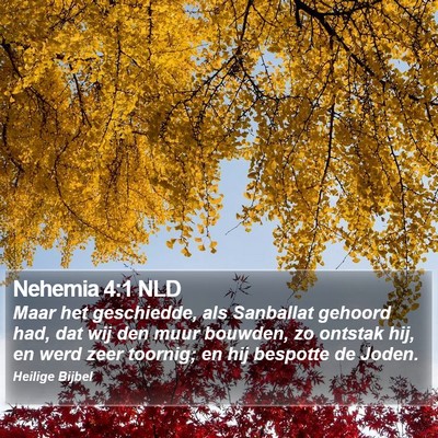 Nehemia 4:1 NLD Bible Verse Image