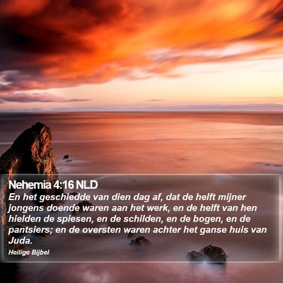 Nehemia 4:16 NLD Bible Verse Image