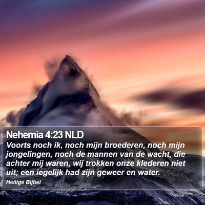 Nehemia 4:23 NLD Bible Verse Image