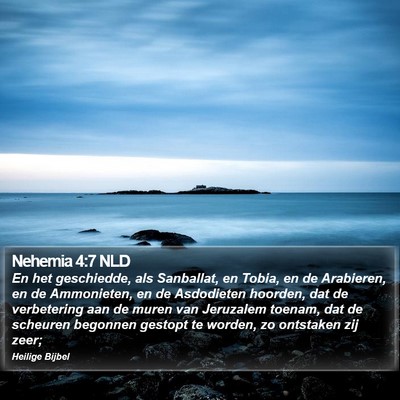 Nehemia 4:7 NLD Bible Verse Image